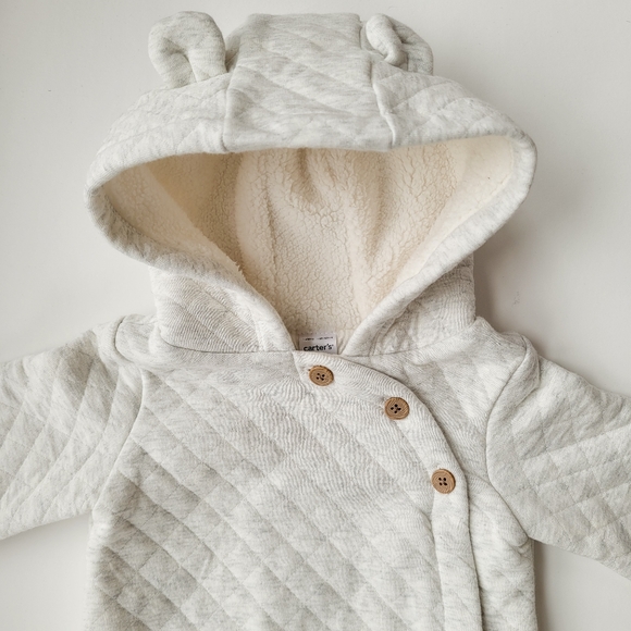 Carter's Hooded Bear Pram Suit - Picture 5 of 6